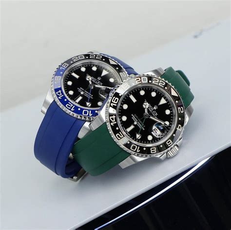 rolex panda rubber strap|rolex rubber strap with clasp.